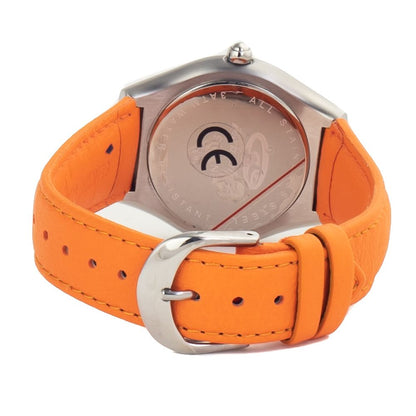 Orange Leather Watch