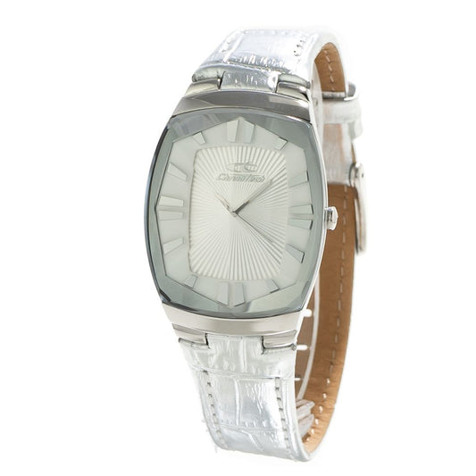 Silver Leather Watch