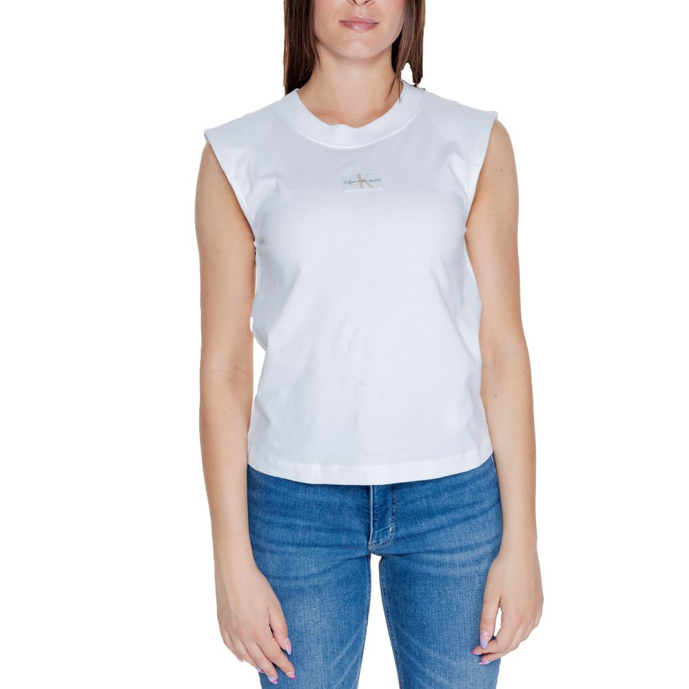 White Cotton Tops & T-Shirt