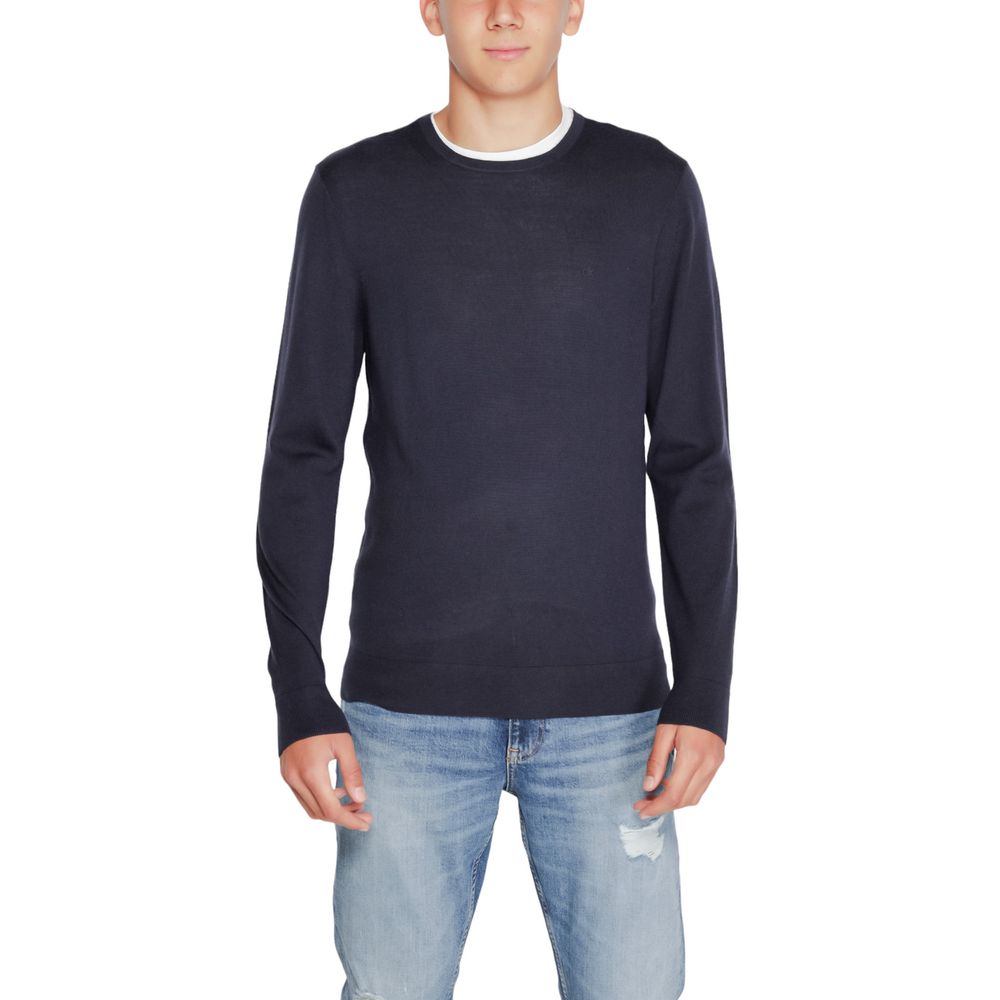 Blue Recycled Wool T-Shirt