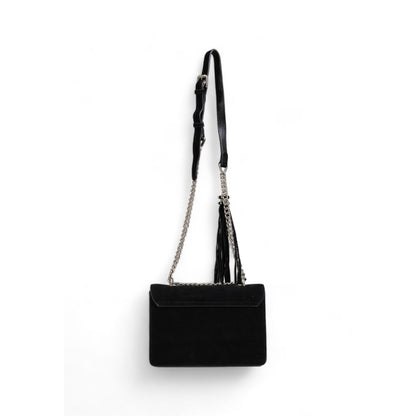 Black Polyester Handbag