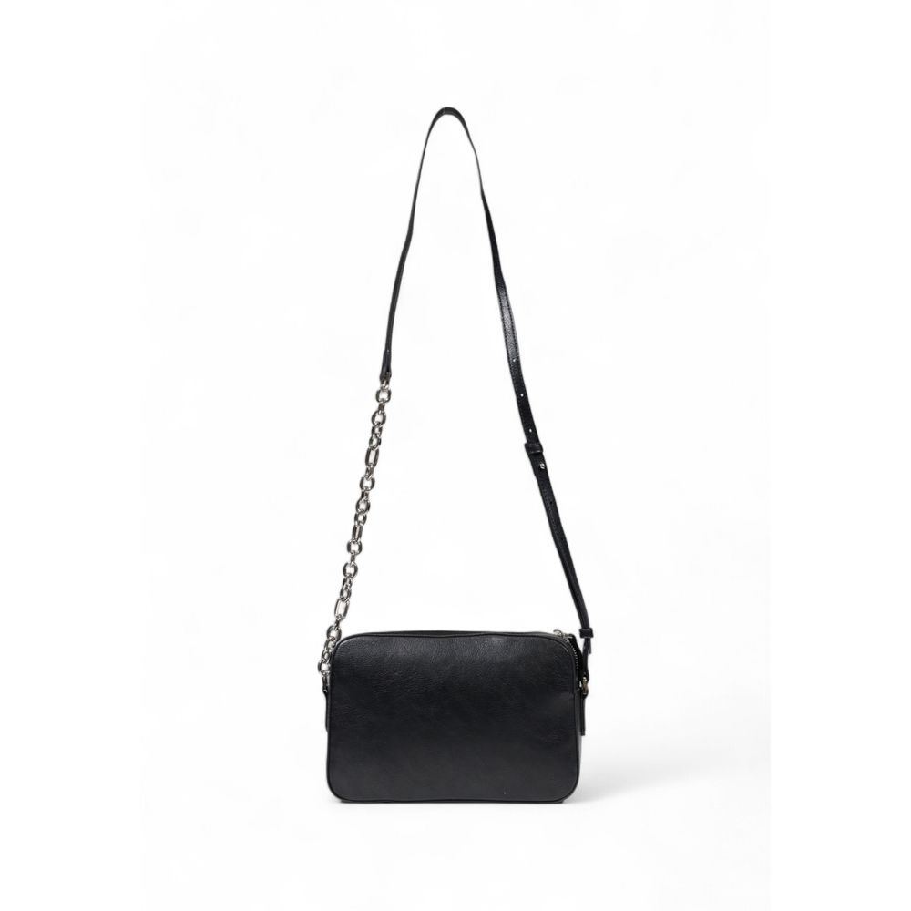 Black Polyester Handbag