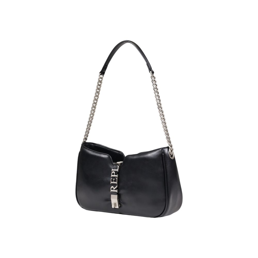 Black Polyester Handbag