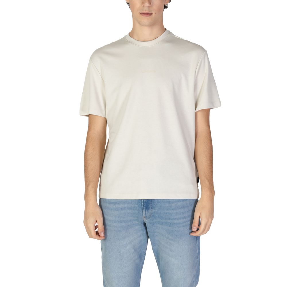 Cream Polyester T-Shirt