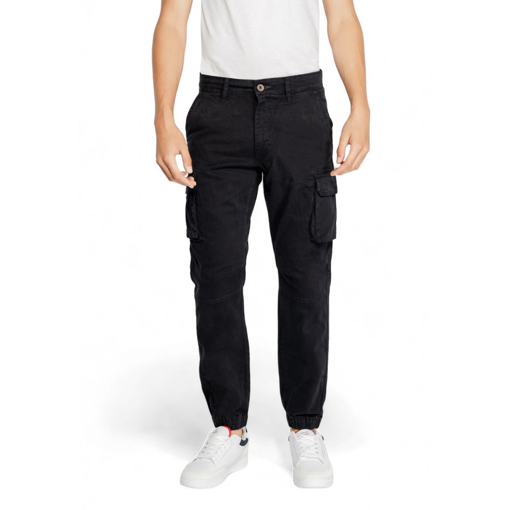 Black Cotton Jeans & Pant