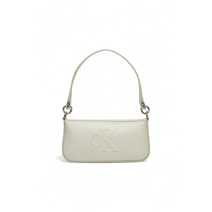 Beige Polyethylene Handbag