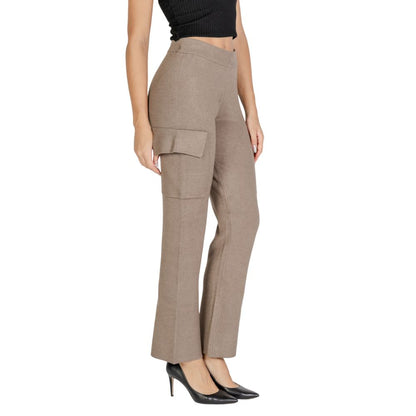 Beige Viscose Jeans & Pant