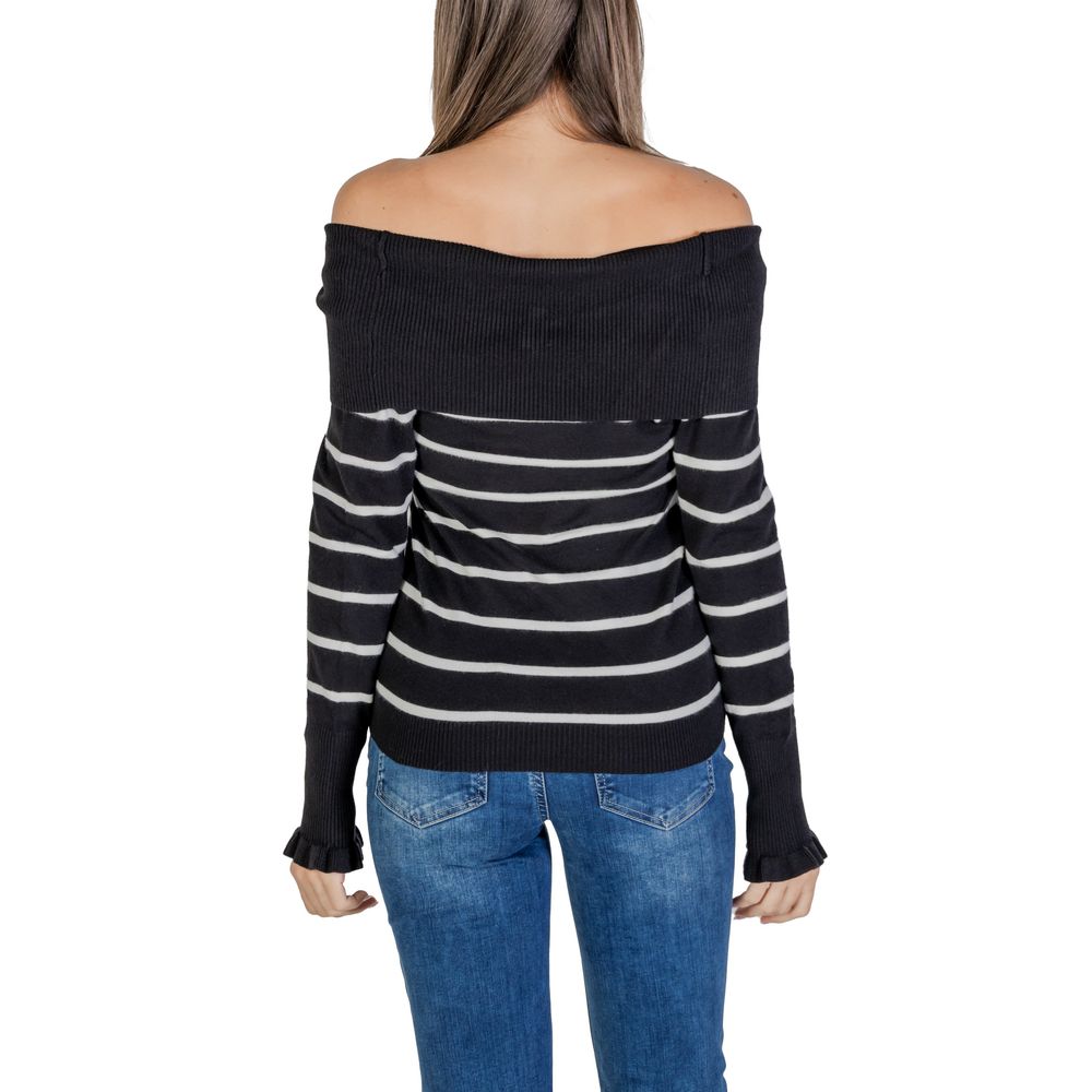 Black And White Viscose Sweater