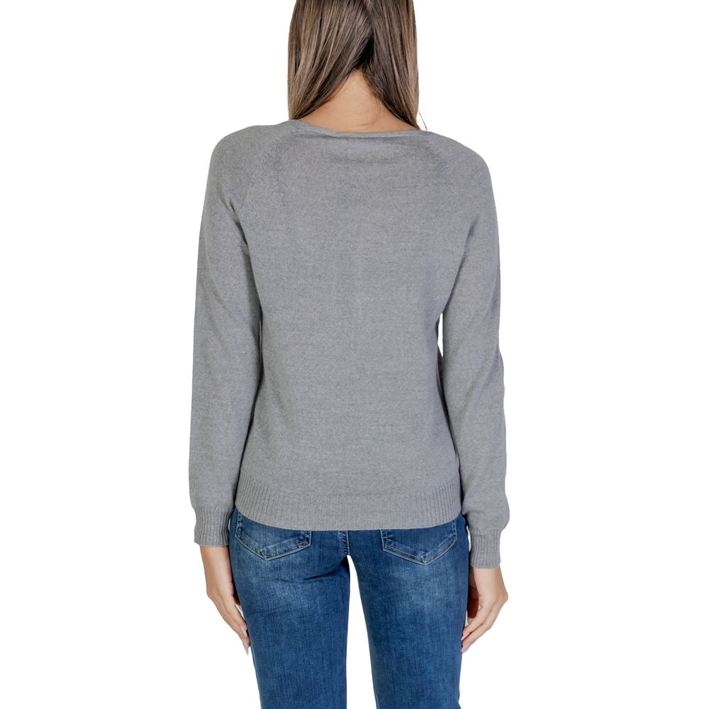 Gray Merino Tops & T-Shirt