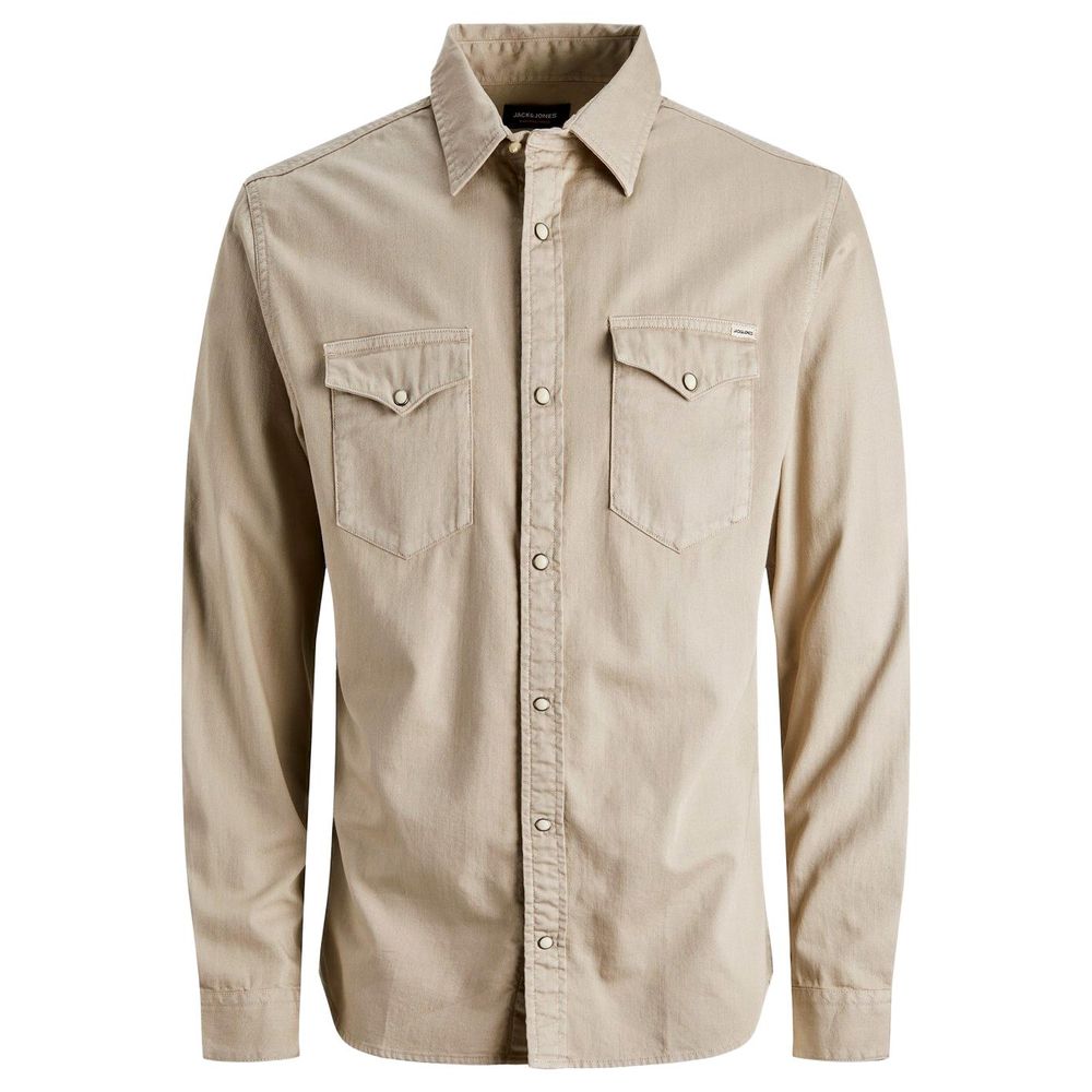 Beige Jeans Shirt