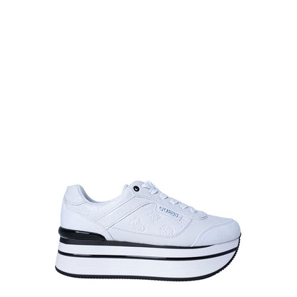 White Polyester Sneaker