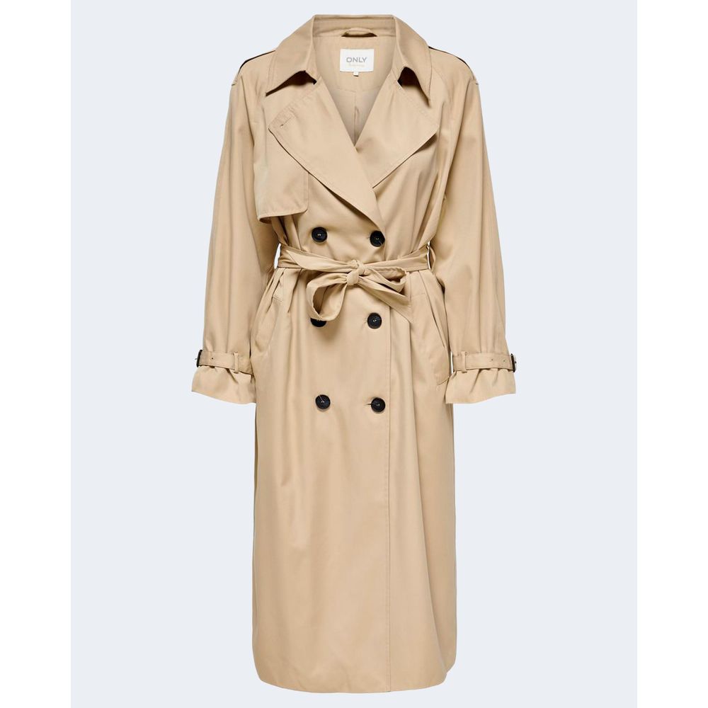 Beige Polyester Jackets & Coat