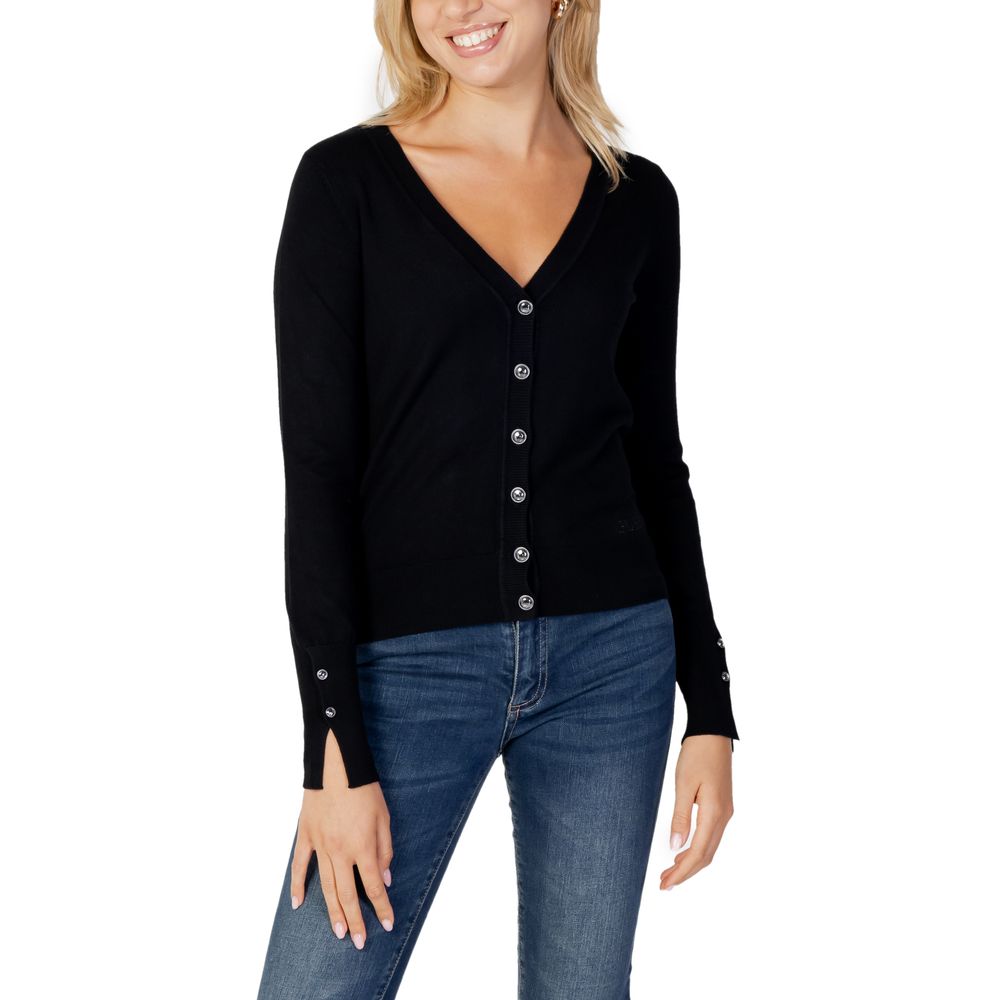 Black Viscose Cardigan