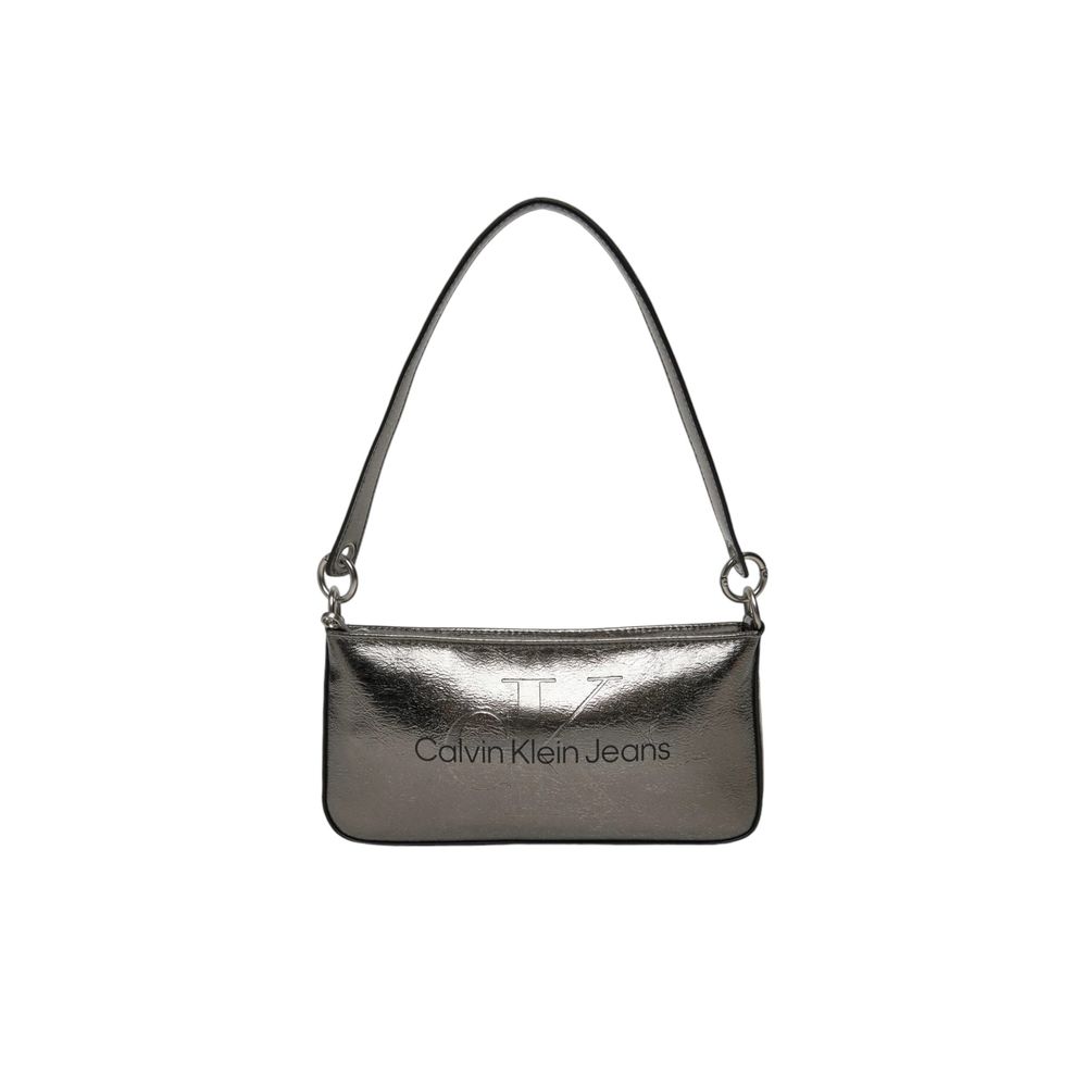 Gray Polyethylene Handbag