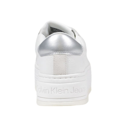 Silver Leather Sneaker