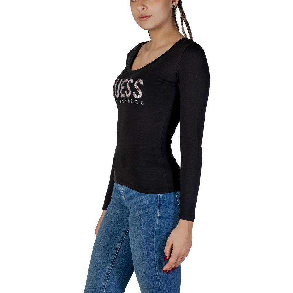 Black Cotton Tops & T-Shirt