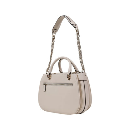 Cream Polyethylene Handbag