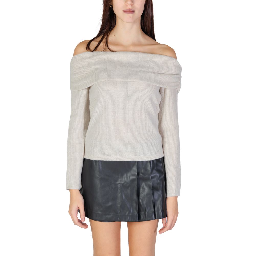 Beige Recycled Polyester Sweater