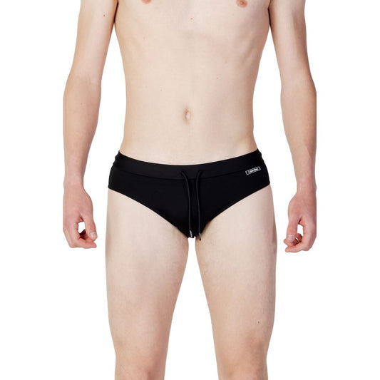 Black Polyester Swimwear