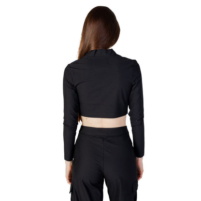Black Recycled Polyester Top