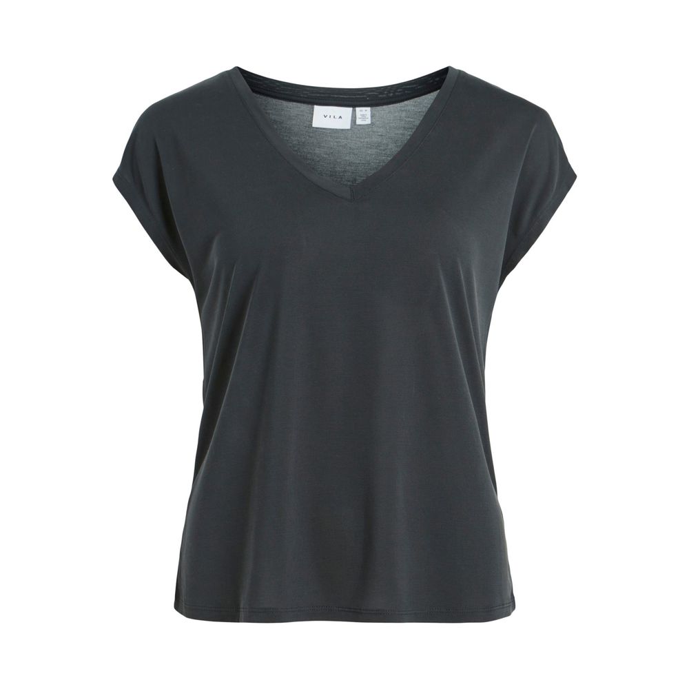 Black Tencel Tops & T-Shirt