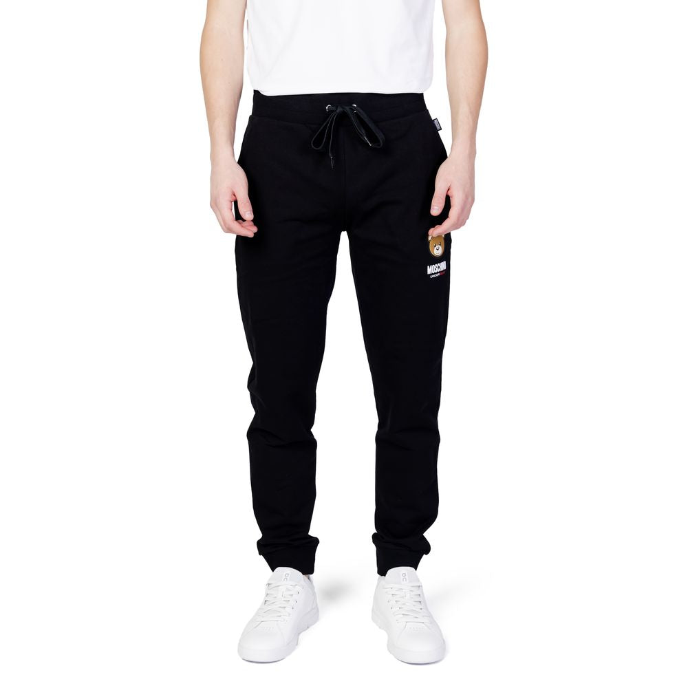 Black Cotton Jeans & Pant