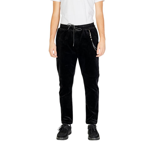 Black Cotton Jeans & Pant