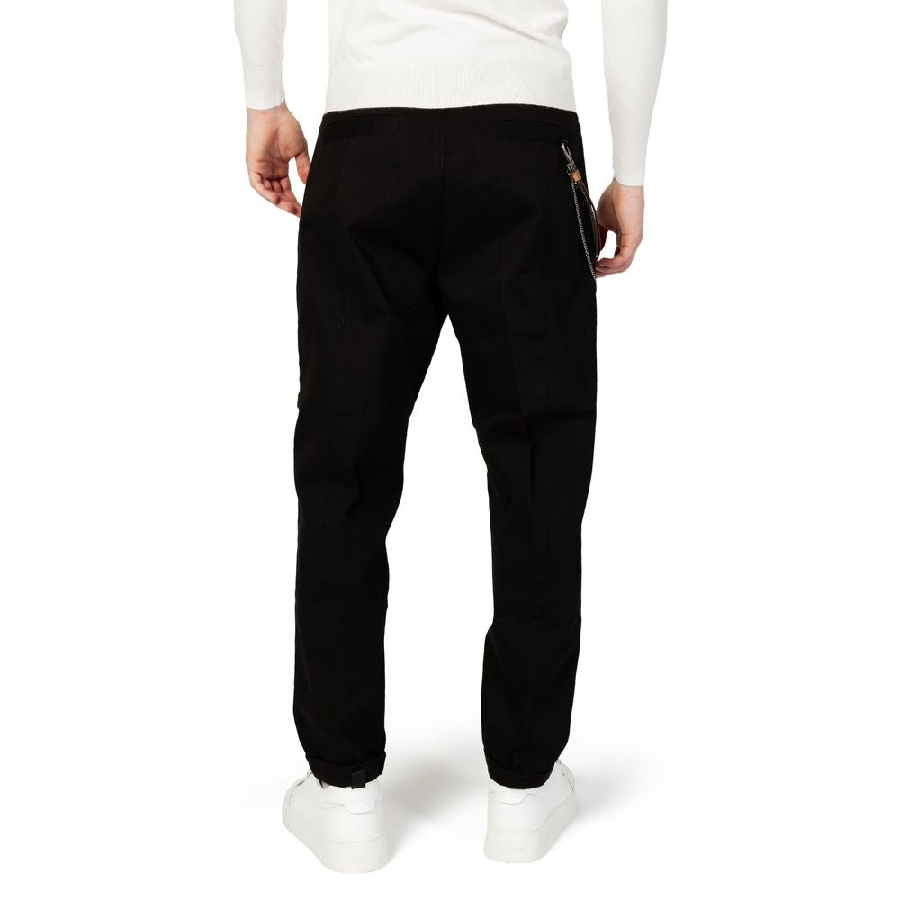 Black Cotton Jeans & Pant