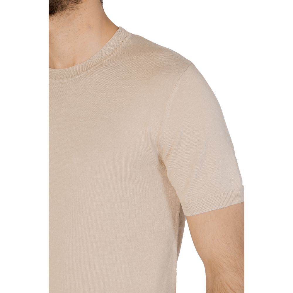 Beige Viscose T-Shirt