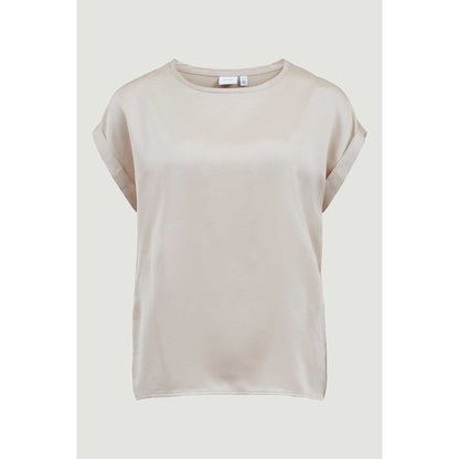 Gold Cotton Tops & T-Shirt