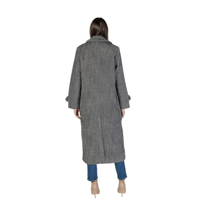 Black Polyester Coat