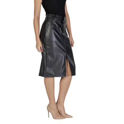 Black Polyester Skirt