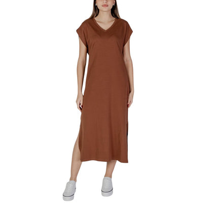 Brown Cotton Dress