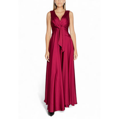 Bordeaux Polyester Dress