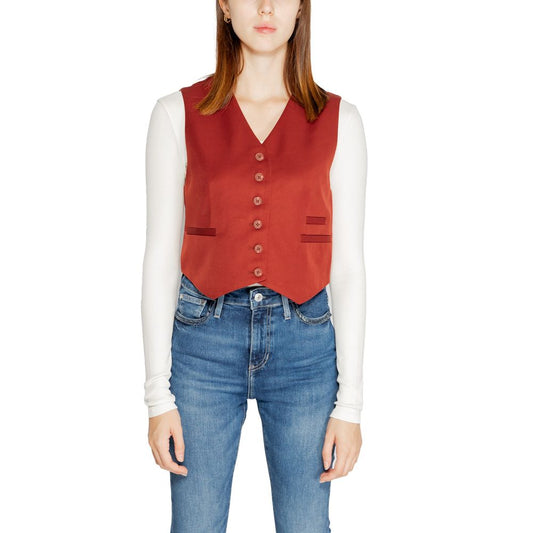 Red Polyester Vest