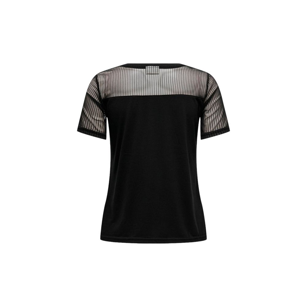 Black Cotton Tops & T-Shirt