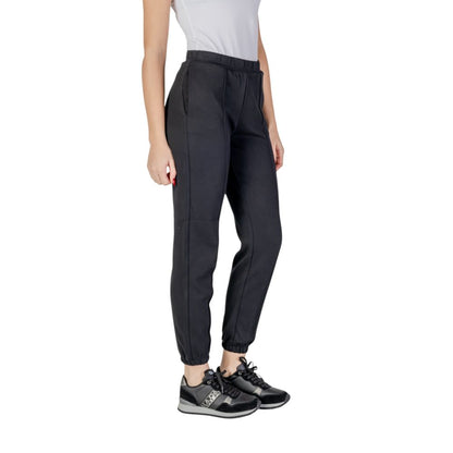 Black Polyester Jeans & Pant