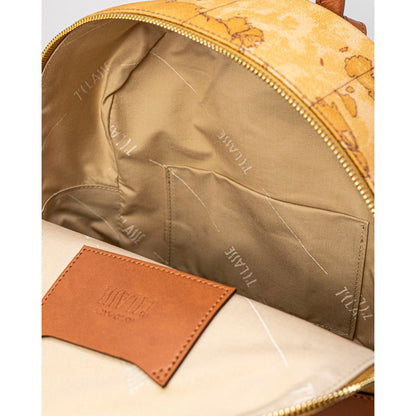 Beige Leather Backpack