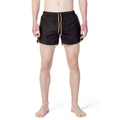 Black Polyester Swimwear