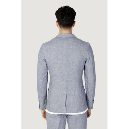 Blue Linen Suit