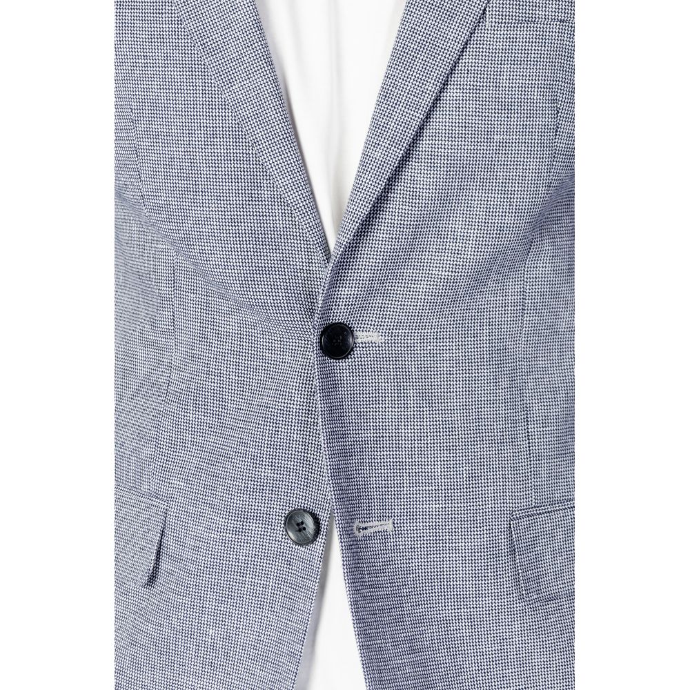 Blue Linen Suit