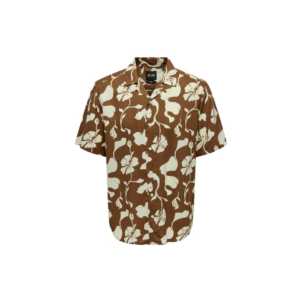 Brown Viscose Shirt