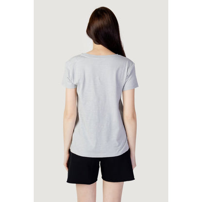 Gray Cotton Tops & T-Shirt