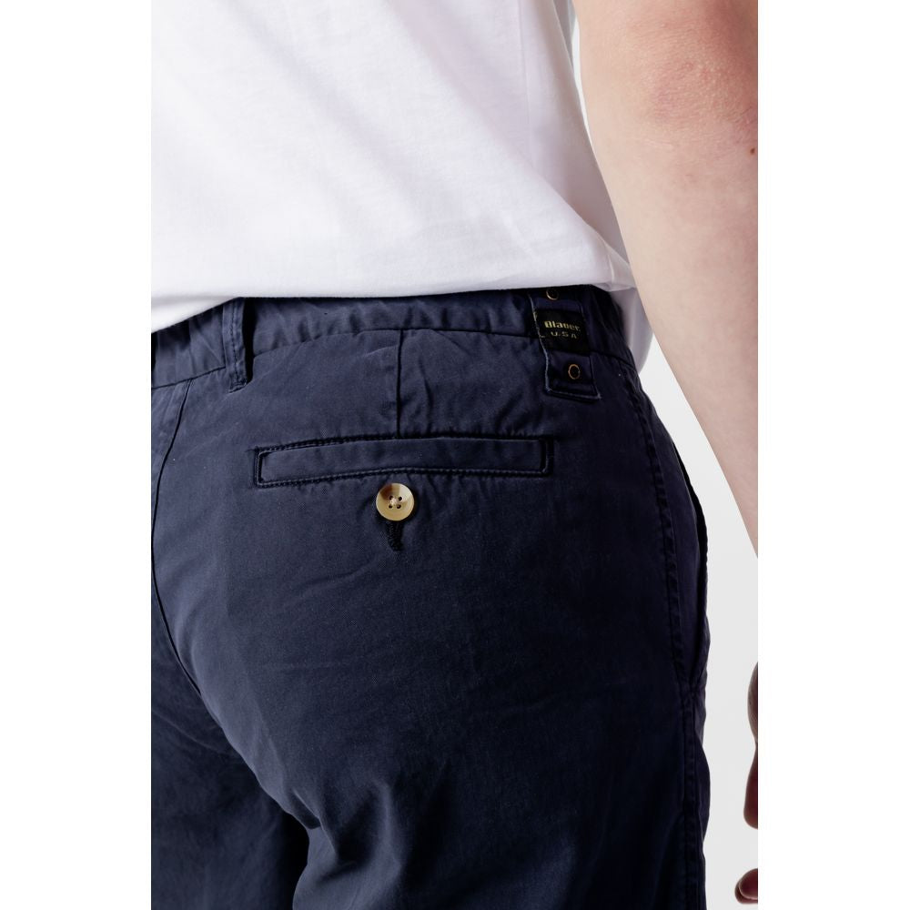 Blue Cotton Short