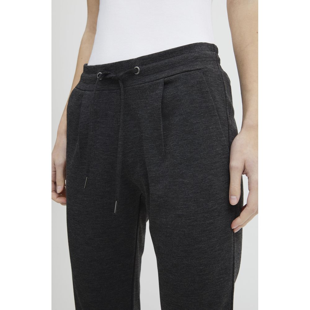 Gray Polyester Jeans & Pant