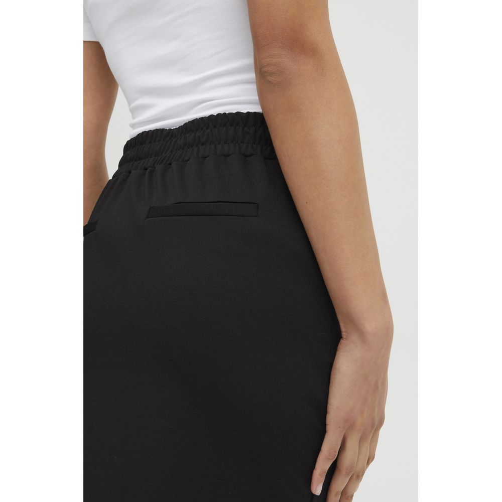 Black Polyester Skirt