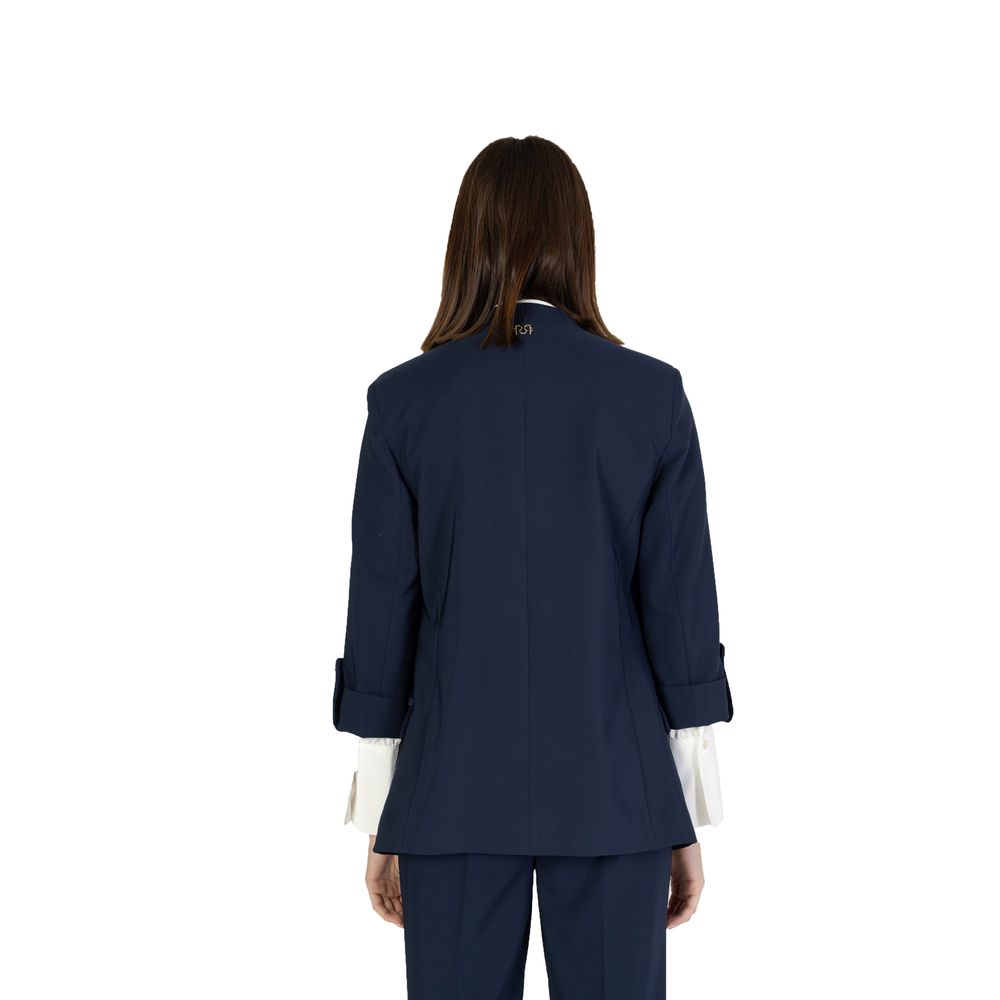 Blue Polyester Suits & Blazer