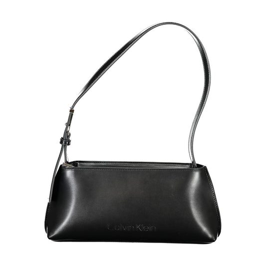 Black Polyester Handbag