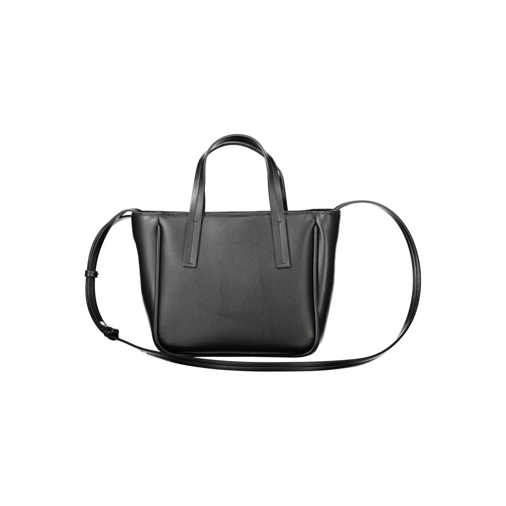 Black Polyester Handbag