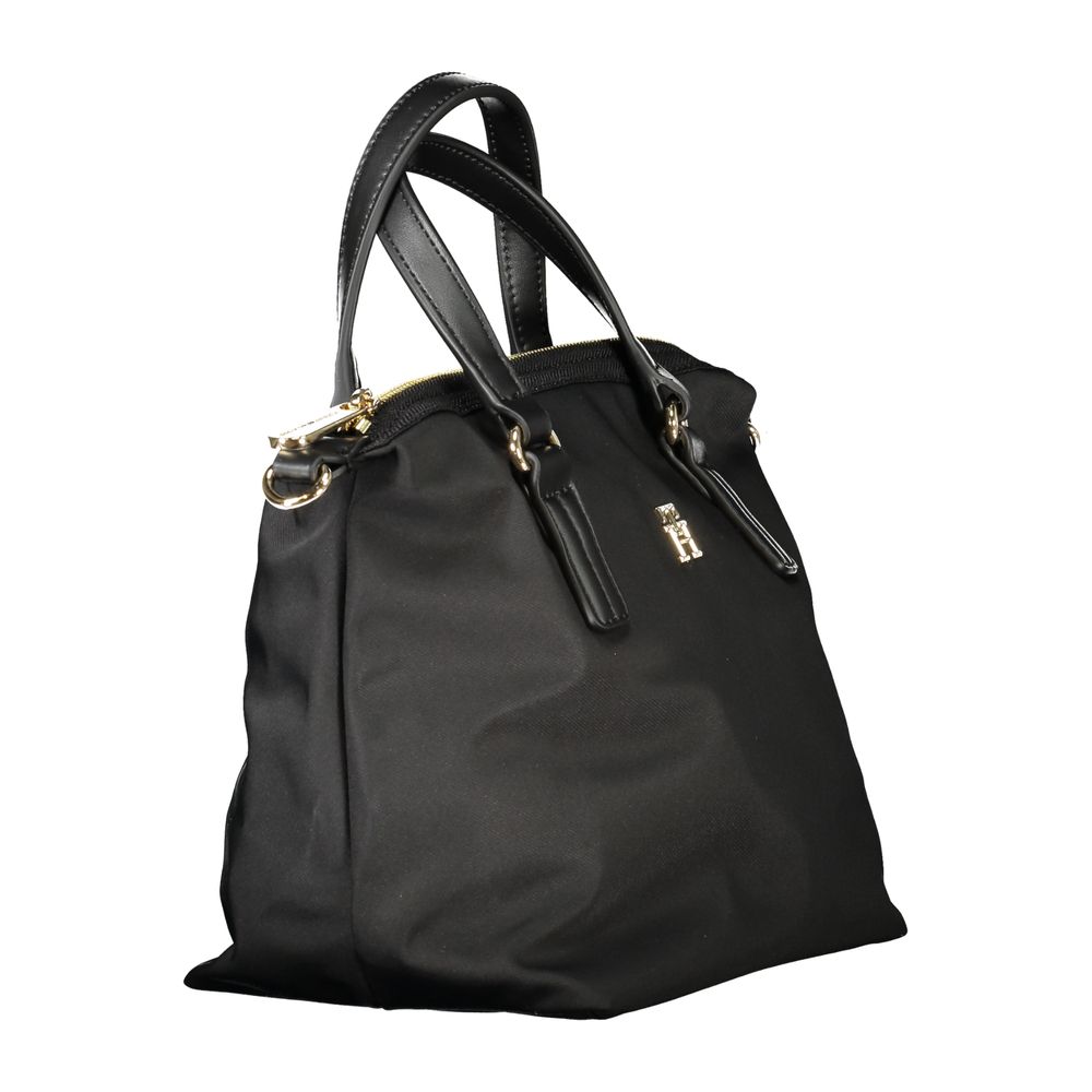 Black Polyester Handbag